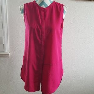 Kenar button up fuchsia top